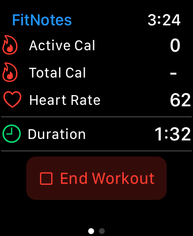 Watch Workout Management View, Running